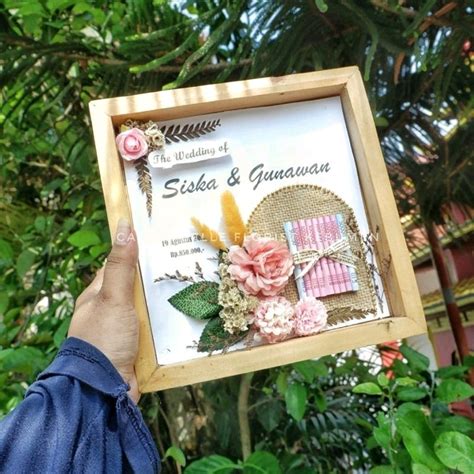 Jual Frame D Pigura Figura Scrapframe Bingkai Mahar Pernikahan Wedding