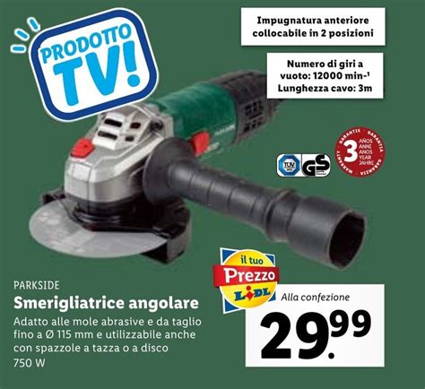 Parkside Smerigliatrice Angolare Offerta Di Lidl