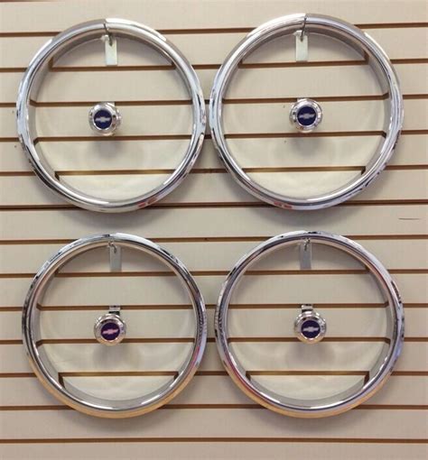 Chevy Chevelle Camaro 5 Spoke Wheel Trim Rings And Center Caps Set Ebay