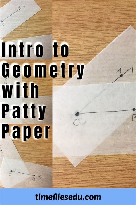 First Lesson In High School Geometry Using Patty Paper To Demonstrate