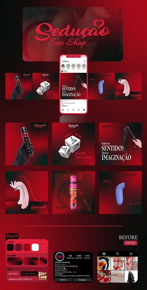 Sedução Sex Shop Social Media on Behance