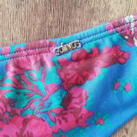 Salinas Swim Salinas Brazilian Bikini M Blue Paisley Print Poshmark