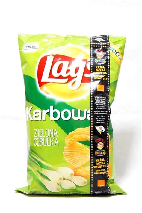 Lays Zielona Cebulka Karbowane Lays Onion Wavy Chips Available