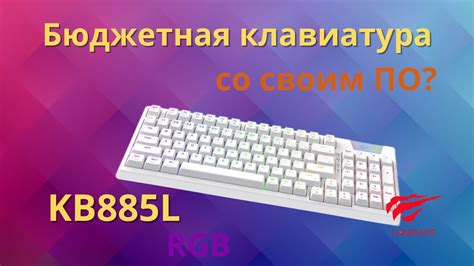 БЮДЖЕТНАЯ игровая клавиатура в БЕЛОМ цвете - HAVIT KB885L - YouTube
