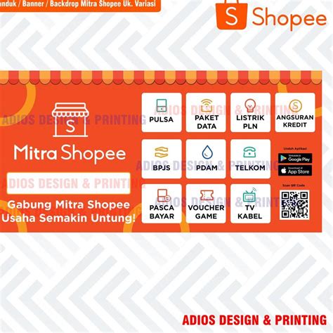 Jual Model Terbaru Spanduk Banner Mitra Shopee Uk Variasi