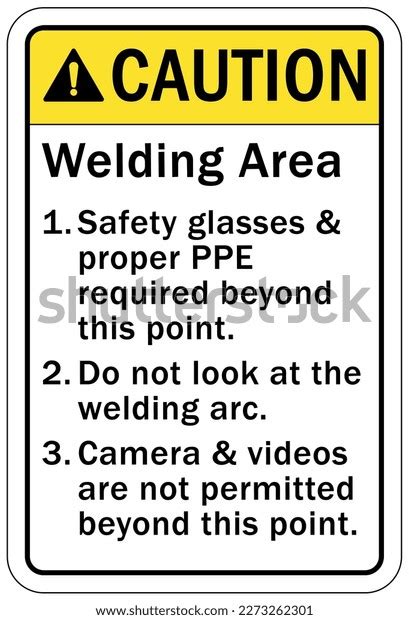 Welding Hazard Sign Labels Stock Vector (Royalty Free) 2273262301 ...