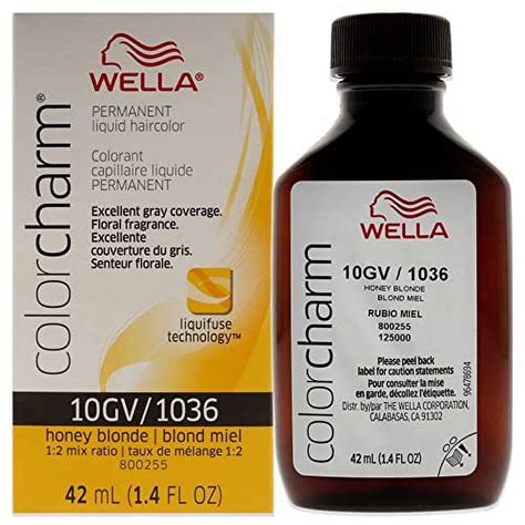 Wella Colorcharm Permanent Liquid Hair Color For Gray Coverage 10gv