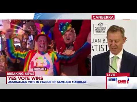 Gay Marriage Result Australia Votes YES In The Same Sex Marriage Postal