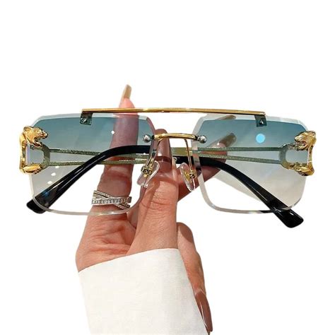 Elegance Redefined: The Charm of Rimless Double Bridge Square Eyewear ...