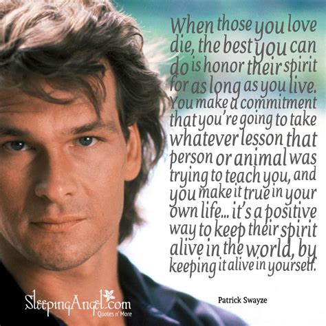 Patrick Swayze Quotes - ShortQuotes.cc