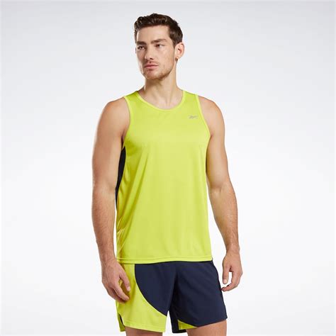 Running Speedwick Singlet in ACID YELLOW | Reebok Official UK