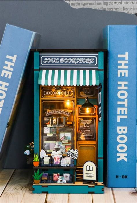 Quebra Cabe A De Madeira D Book Nook Bookstore