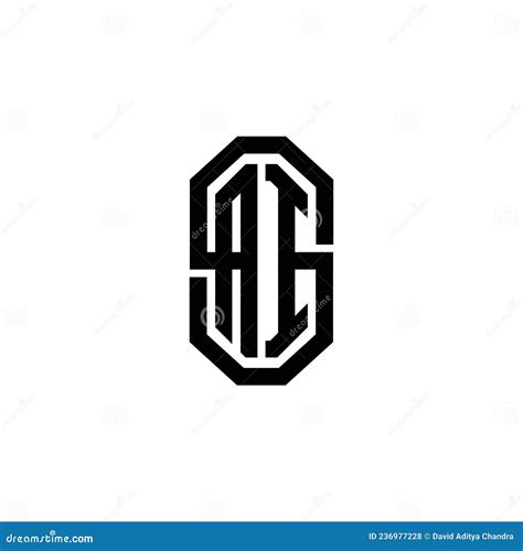 Ai Logo Modern Vintage Monogram Style Stock Illustration Illustration