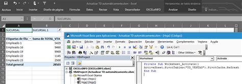 Actualizar Autom Ticamente Una Tabla Din Mica En Excel Usando Macros