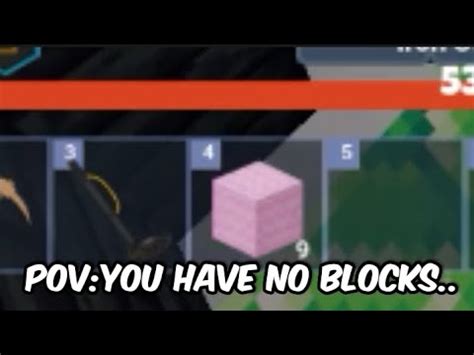 Pov You Have No Blocks Bedwars Youtube