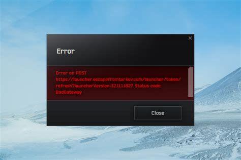 Escape From Tarkov Error On POST Causes And Fixes