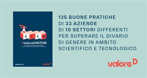 ValoreD4STEM 125 pratiche aziendali per la parità di genere