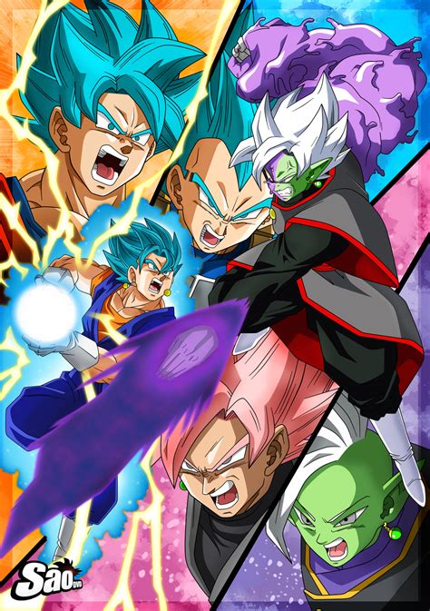 Saga Of Black And Zamasu Poster By Saodvd On Deviantart