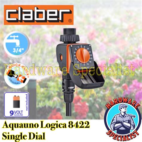 Claber Aquauno Logica Water Timer Shopee Singapore