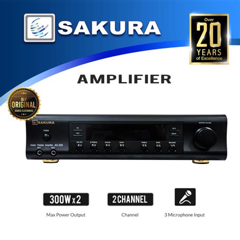 Sakura AV-325 150W Home Theater Amplifier | Lazada PH