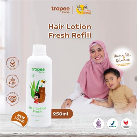 Jual Tropee Bebe Hair Lotion Fresh REFILL 250ml With Vitamin E