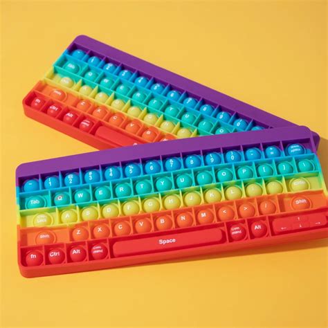 JAF® силиконова антистрес играчка, Pop it now, форма на клавиатура ...