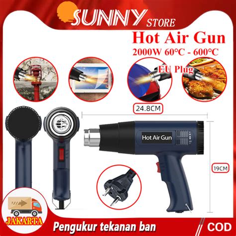 Pengiriman Cepat COD 220V Heat Gun Air Hot Gun H L Pro Senapan Panas Pistol Angin Panas