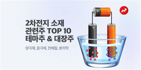 2차전지 소재 관련주 Top 10 테마주 And 대장주 양극재 음극재 전해액 주식유니버스