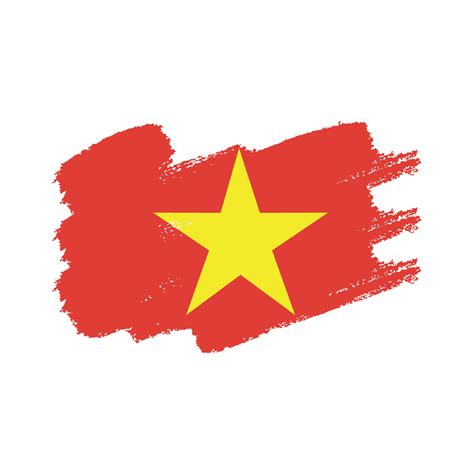 Vietnam Flag With Watercolor Painted Brush 4238200 Vector Art at Vecteezy