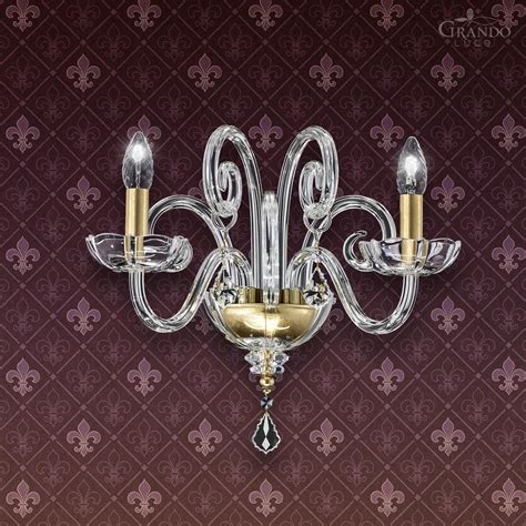 Traditional Wall Light ELIZABETH Grandoluce Indoor Chromed