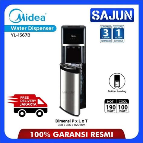 Promo Midea Yl1567b Dispenser Air Galon Bawah Hot Normal Cold Yl 1567b Diskon 23 Di Seller