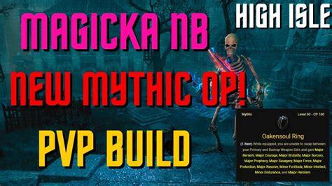 Magicka Nightblade One Bar PVP Build ESO High Isle YouTube