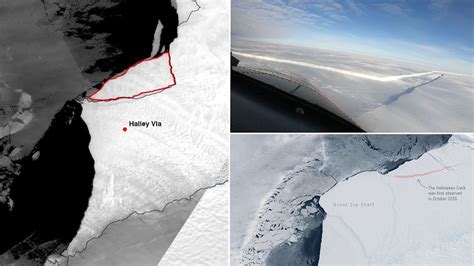 Un iceberg de 380 km² se desprende de la plataforma Brunt en la