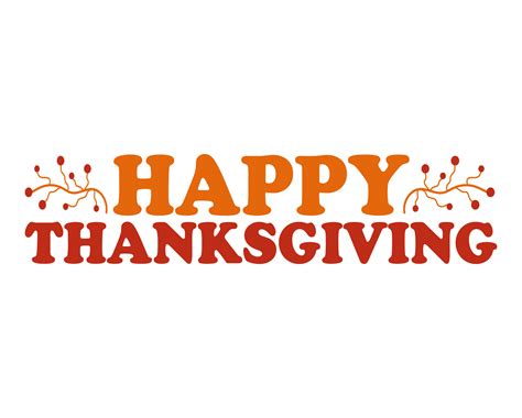 Happy Thanksgiving Typography Text Illustration 34053065 Png