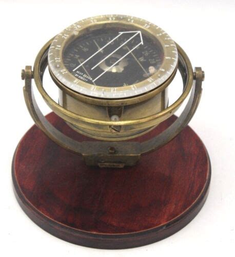 Vintage Sestrel Brass Ship S Compass With Fluid Filled Body Nautical Mounted L38 Ebay