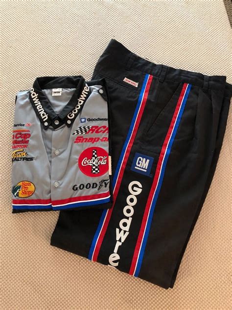 Dale Earnhardt Sr Pit Crew Uniform Set Rcr Racing Ebay Nascar