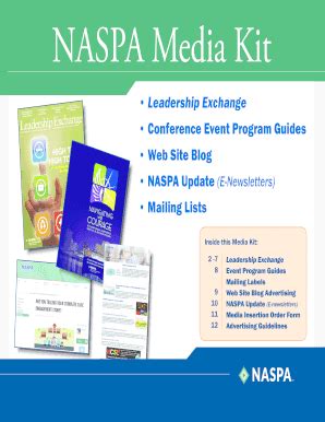 Fillable Online Naspa 2015MediaKit Gsdindd Naspa Fax Email Print