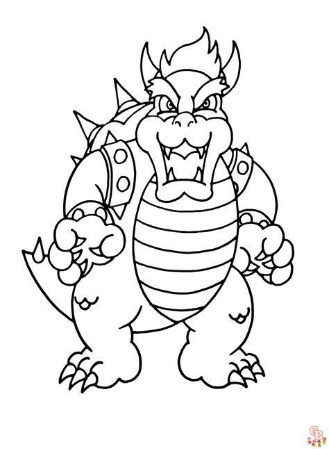 Coloriage Bowser Les Meilleurs Dessins Imprimer Gratuitement