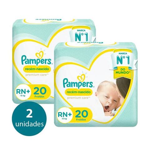 Fraldas De Recem Nascido - Kit 2 Fraldas Recem Nascido ”Rn” Pampers c/20 Unidades cada - Fralda ...