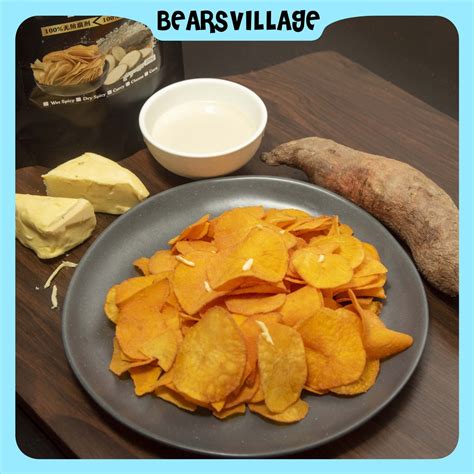 BEARSVILLAGE Kerepek Ubi Pelbagai Perisa 400G Snacks Chips Halal Sedap