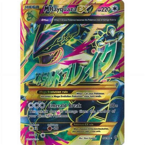 Pokemon XY Ancient Origins Mega Rayquaza EX 98 98 Full Art Ultra