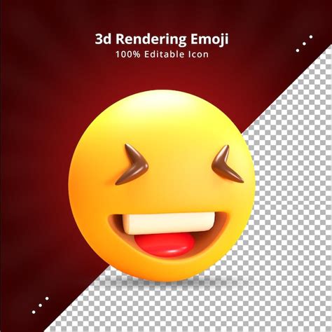 Realistisches D Rendering Zunge Raus Reaktion Emoji Premium Psd Datei