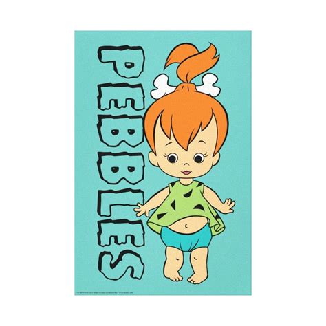 The Flintstones Pebbles Flintstone Canvas Print Zazzle Pebbles Flintstone Flintstones