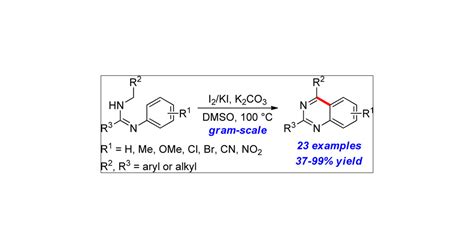 Synthesis Of Quinazolines From Nn′ Disubstituted Amidines Via I2ki