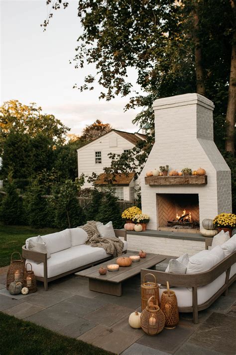 White Brick Outdoor Fireplace – I Am Chris