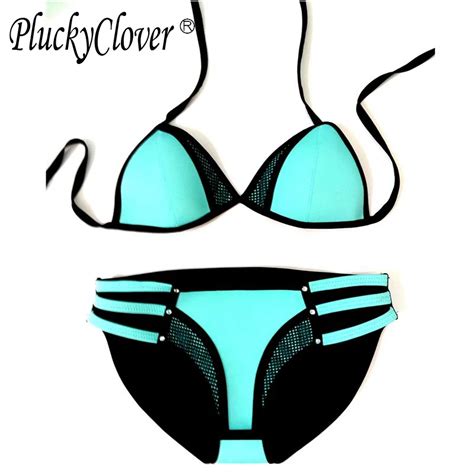 Swimwear Bikinis Set Neoprene Bikini Woman Push Up Swimsuit Multicolor Swimwear Bathing