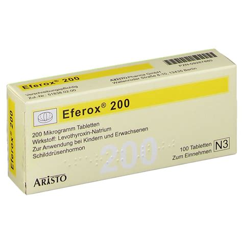 Eferox® 200 µg 100 St mit dem E-Rezept kaufen - Shop Apotheke