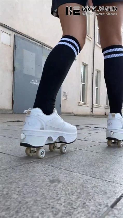 ROLLER SNEAKERS Lie Kick Speed shoes on wheels Chaussures à roulettes