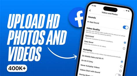 How To Upload Hd Photos And Videos To Facebook From Iphone Youtube