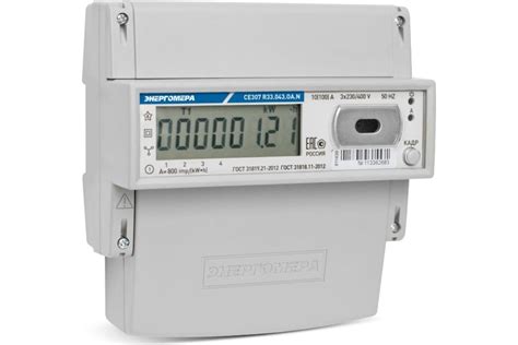 Счетчик электроэнергии Энергомера ce307 r33.043.oa.n 3x230/380в; 5-10а ...
